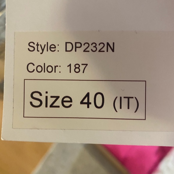 DES_PHEMMES fuchsia sequin mini skirt IT size 40 - Picture 6 of 9